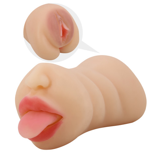 Двухсторонний мастурбатор вагина и ротик Crazy bull Sarah