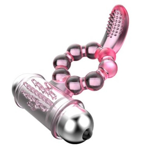 Эрекционное кольцо с вибрацией Baile Pleasure Tongue