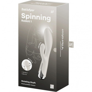 Вибратор-кролик с ротацией бежевый Spinning Rabbit 1 Satisfyer (иной угол)