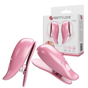 Виброклипсы для сосков Pretty Love Leaf