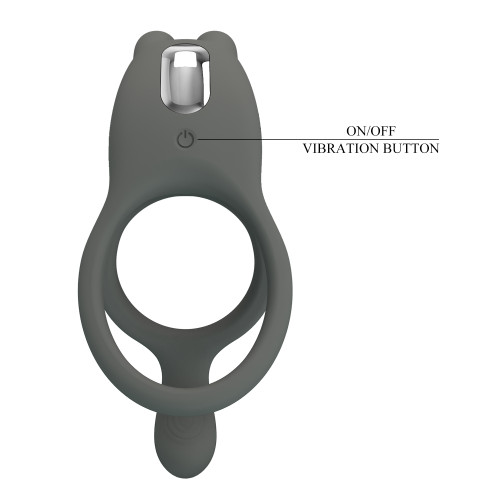 Двойное виброкольцо с двойной стимуляцией Pretty Love Master Ring