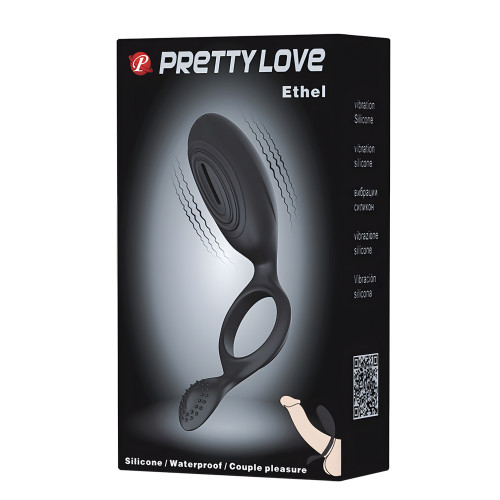 Эрекционное кольцо с вибропулей Pretty Love Ethel