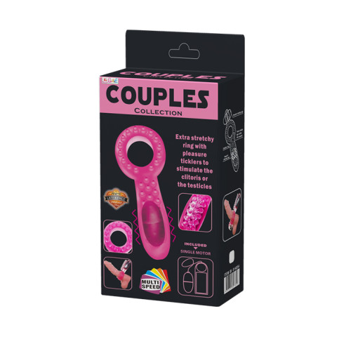 Виброкольцо с текстурированной поверхностью и пультом Baile Couples Collection