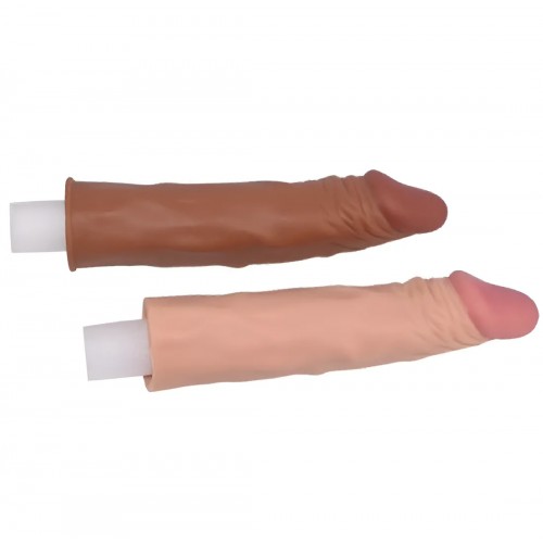 Удлиняющая насадка на пенис телесная X-Tender Penis Sleeve + 5 см