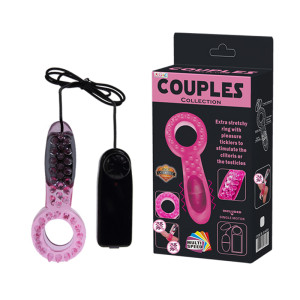 Виброкольцо с текстурированной поверхностью и пультом Baile Couples Collection