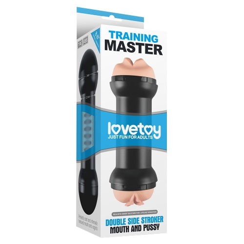 Двойной мастурбатор Training Master Double Side Stroker Mouth and Pussy