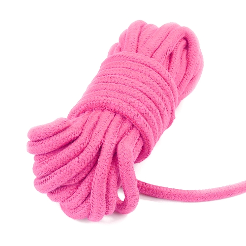Розовая веревка для бондажа Fetish Bondage Rope 10 метров