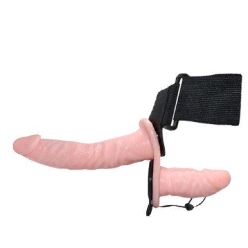 Двойной страпон с вибрацией Ultra Double-Heads Strap On Baile