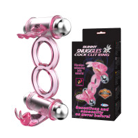 Двойное эрекционное кольцо Baile Bunny Snuggles Cock Clit Ring
