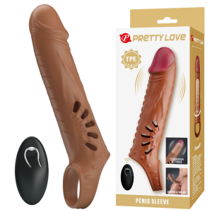 Удлиняющая насадка на пенис с вибрацией Pretty Love Boswell