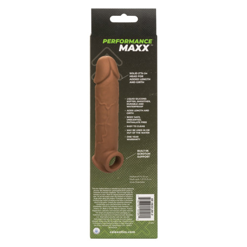Увеличивающая насадка на член телесного цвета Performance Maxx Life-Like Extension 8"