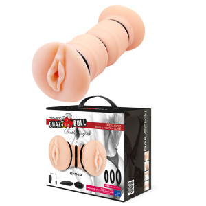 Двусторонний мастурбатор с вибрацией Crazy bull Double Vagina
