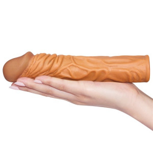 Удлиняющая насадка на пенис мулат X-Tender Penis Sleeve + 5 см (иной угол)