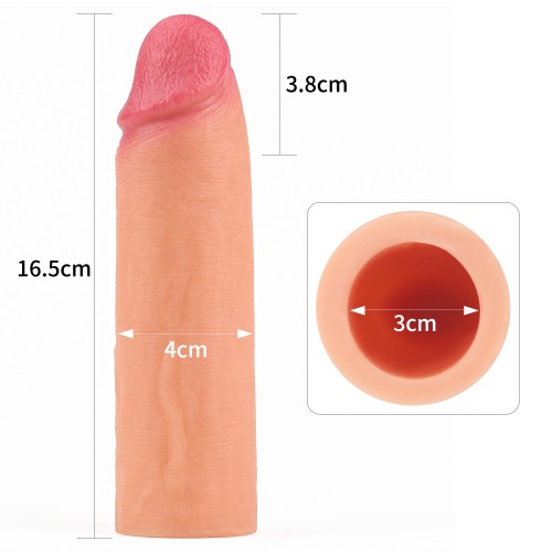Удлиняющая насадка на пенис Revolutionary Silicone Nature Extender + 4 см