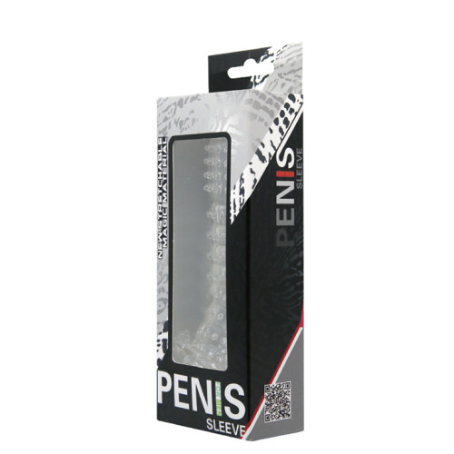 Рельефная насадка со стимулятором клитора Baile Penis Sleeve