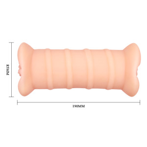 Двусторонний мастурбатор с вибрацией Crazy bull Double Vagina (иной угол)