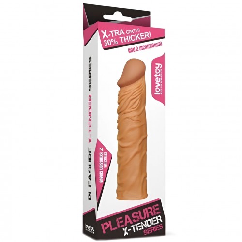 Удлиняющая насадка на пенис мулат X-Tender Penis Sleeve + 5 см