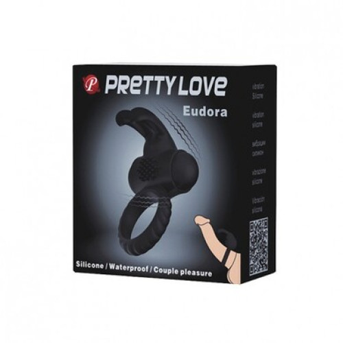 Эрекционное кольцо с вибрацией Pretty Love Eudora