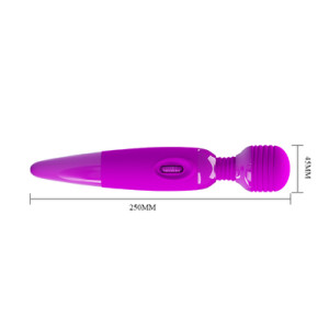 Вибромассажер с мощной вибрацией Pretty Love Power Wand розовый (иной угол)