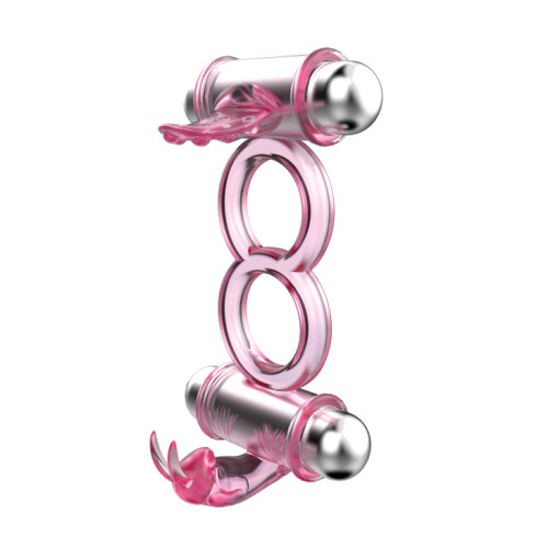 Двойное эрекционное кольцо Baile Bunny Snuggles Cock Clit Ring