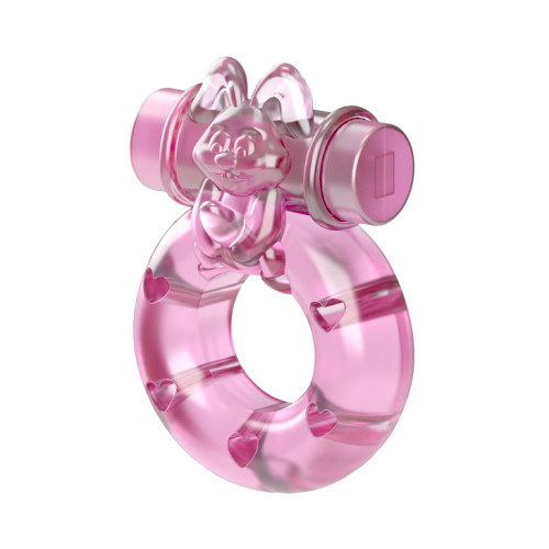 Эрекционное кольцо с вибрацией на пенис Pink Bunny﻿ Baile