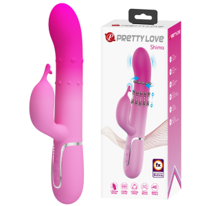 Вибратор-кролик с вращающимися шариками Pretty Love Shima