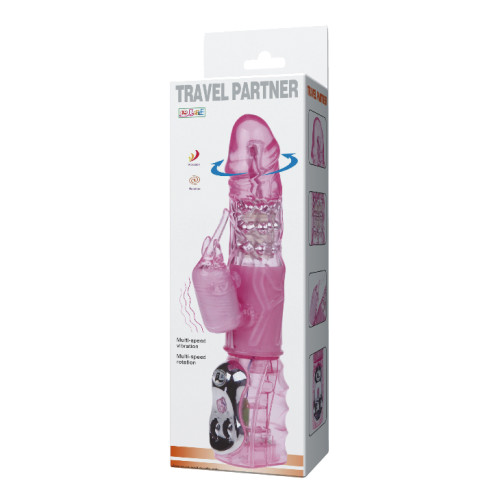 Вибратор-кролик с ротацией Baile Travel Partner