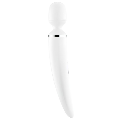 Вибромассажер перезаряжаемый белый Wand-er Women Satisfyer
