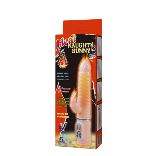 Вибратор-кролик с функцией подогрева Baile Naughty Bunny