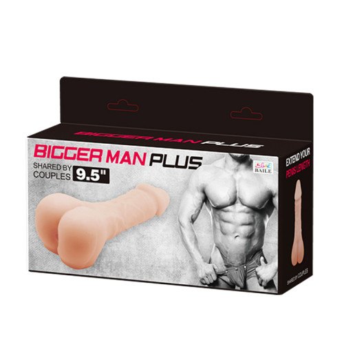 Удлиняющая насадка мастурбатор Baile Bigger man plus