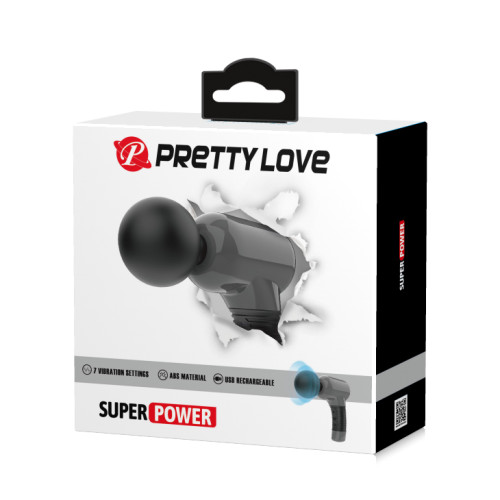 Вибромассажер с рукоятью Pretty Love Super Power черный