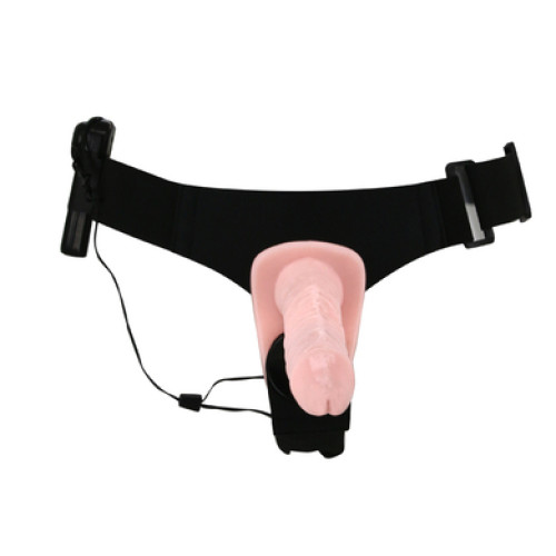 Двойной страпон с вибрацией Ultra Double-Heads Strap On Baile