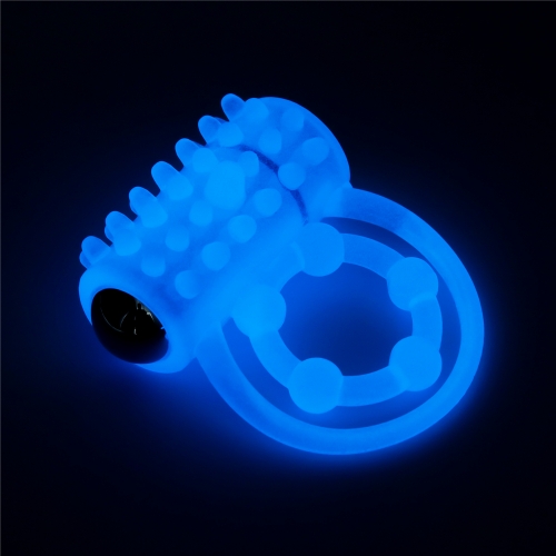 Двойное виброкольцо светящееся в темноте Lumino Play Vibrating Penis Ring