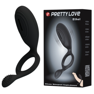 Эрекционное кольцо с вибропулей Pretty Love Ethel