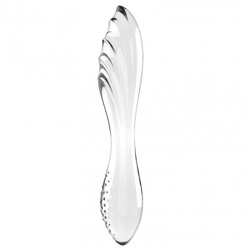 Двусторонний фаллоимитатор из стекла прозрачный Dazzling Crystal 1 Satisfyer