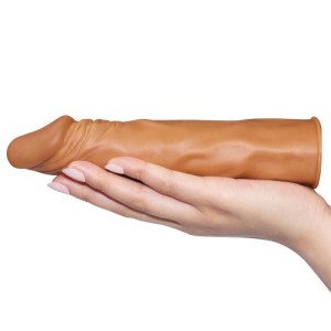 Удлиняющая насадка на пенис мулат X-Tender Penis Sleeve + 5 см (иной угол)