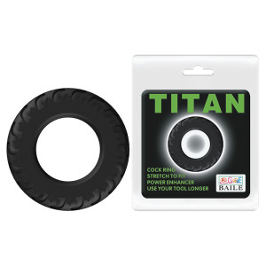 Эрекционное кольцо рельефное Baile Titan