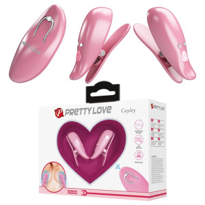 Виброзажимы для сосков с пультом управления Pretty Love Cayley