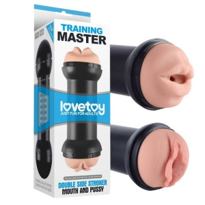 Двойной мастурбатор Training Master Double Side Stroker Mouth and Pussy
