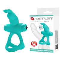 Виброкольцо на пенис и мошонку Pretty Love Figgy