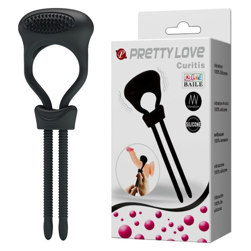Утяжка на пенис с вибрацией Pretty Love Curitis