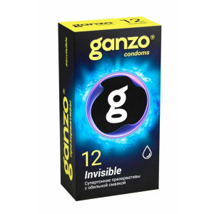 Ультратонкие презервативы Ganzo Invisible (12 шт.)