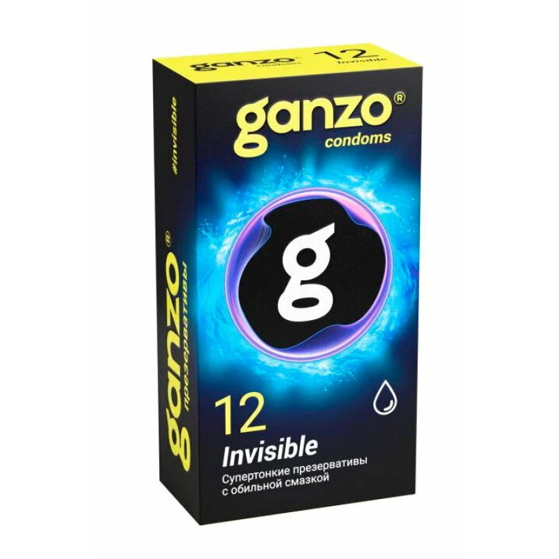 Ультратонкие презервативы Ganzo Invisible (12 шт.)