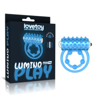 Двойное виброкольцо светящееся в темноте Lumino Play Vibrating Penis Ring