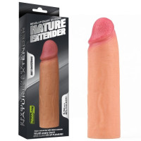 Удлиняющая насадка на пенис Revolutionary Silicone Nature Extender + 4 см