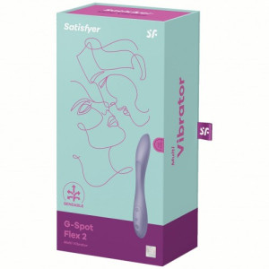 Гибкий вибратор для точки G сиреневый G-Spot Flex 2 Satisfyer (иной угол)
