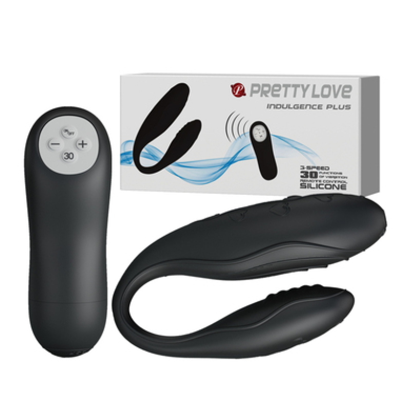 Парный вибромассажер для двойной стимуляции с беспроводным пультом Pretty Love Indulgence Plus