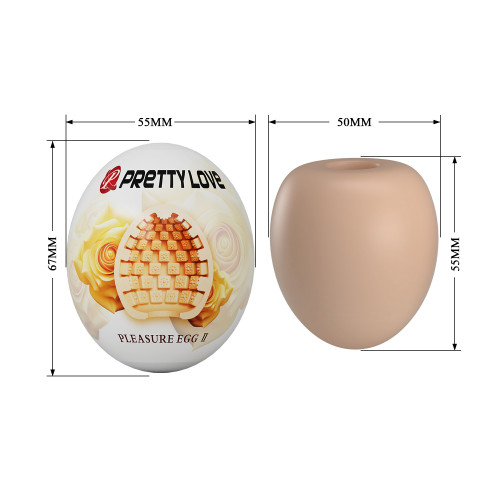 Мастурбатор-яйцо персиковое Pretty Love Pleasure Egg II