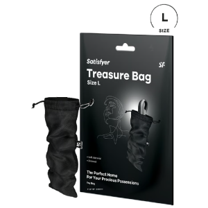Мешочек для хранения игрушек черный Treasure Bag, L Satisfyer