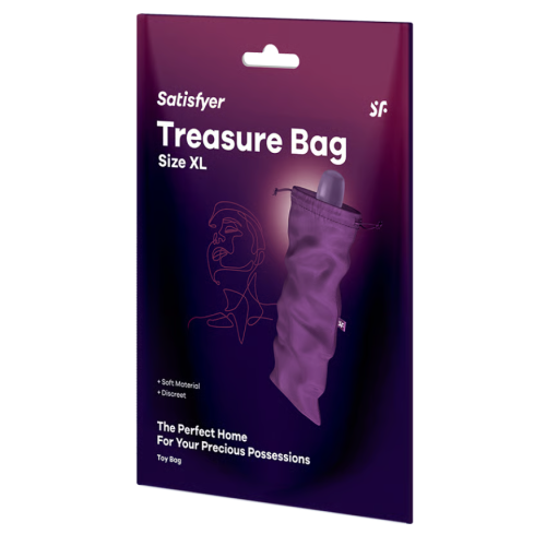 Мешочек для хранения секс игрушек фиолетовый Treasure Bag, XL Satisfyer